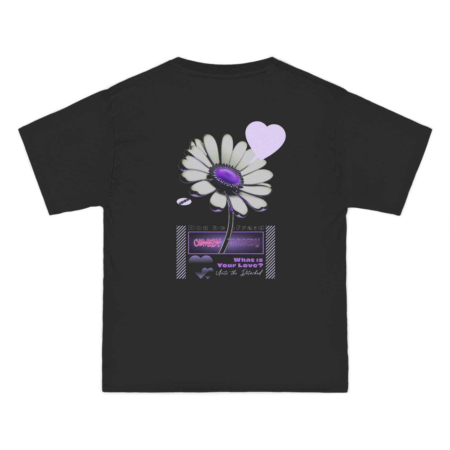 Purple Flower Beefy-T®  Short-Sleeve T-Shirt