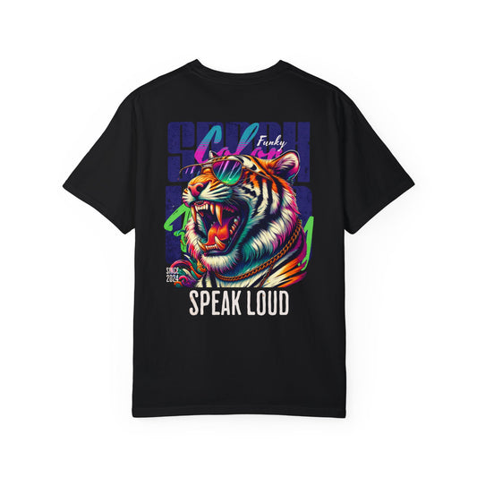 SPEAK TIGER Unisex Garment-Dyed T-shirt